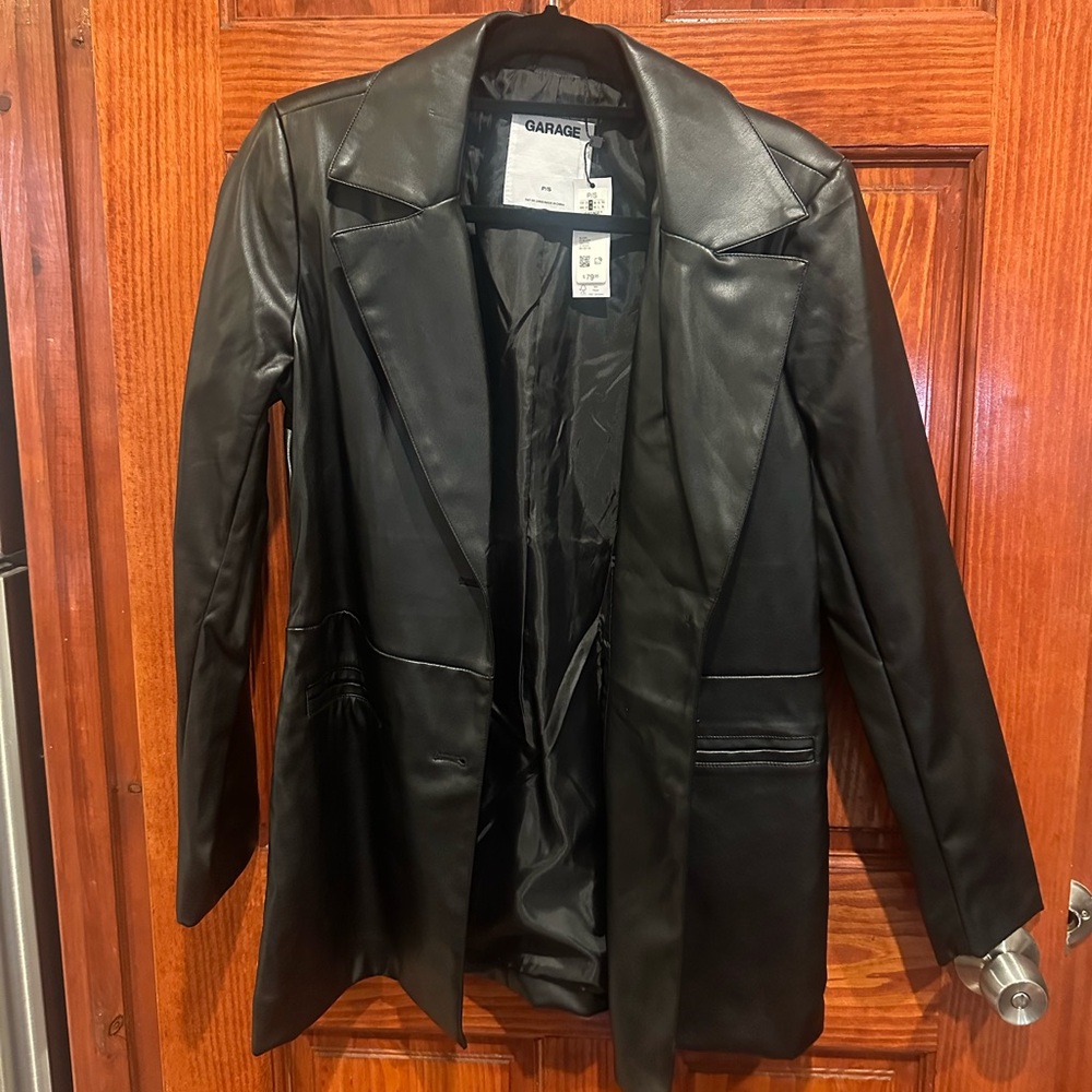 Garage Women's Sleek Black Leather Jacket